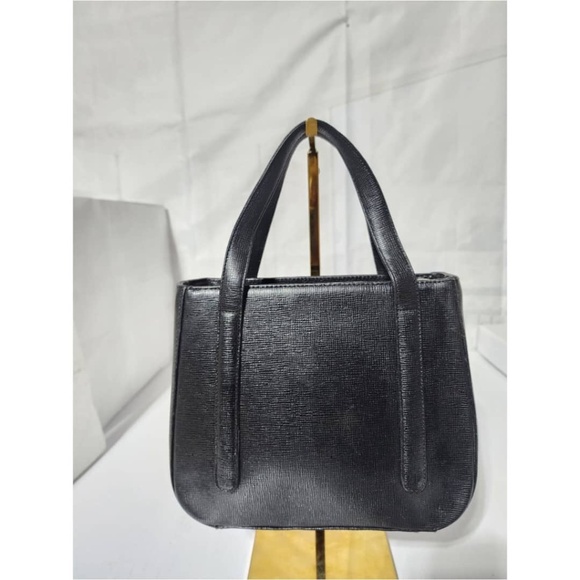 Authentic MCM Vintage Small Tote Bag Black - Picture 3 of 12